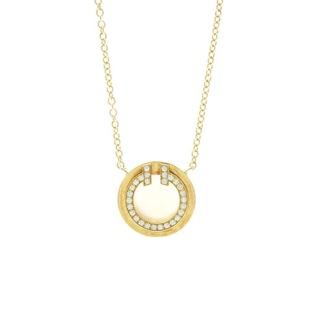 TIFFANY 18k Gold Diamond Necklace